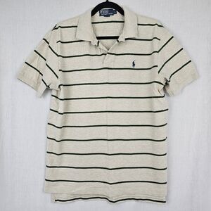 Polo‎ Ralph Lauren Green Striped Polo Shirt Men's Size Large